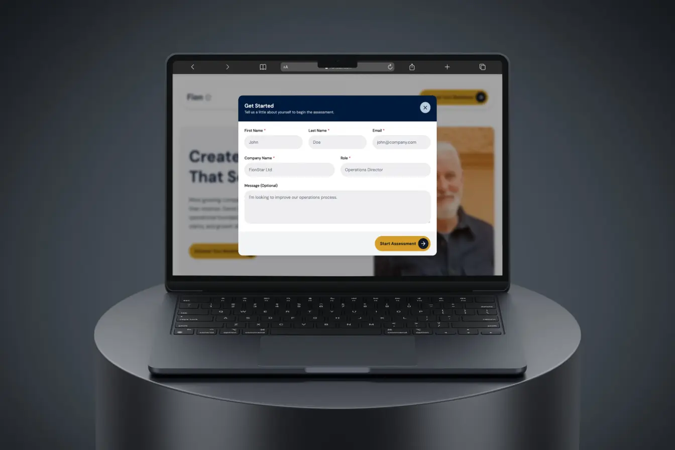 Fion Star contact modal interface
